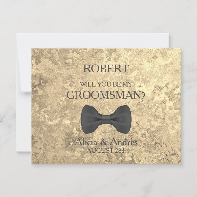 Will you be my Groomsman? Invitation (Front)