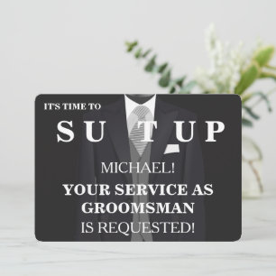 Will You Be My Groomsman Invitation