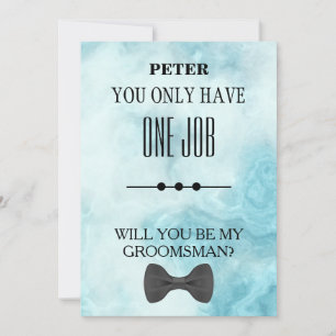 Will You Be My Groomsman? Invitation