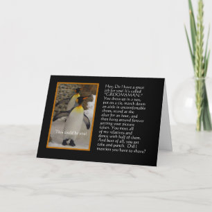 Will You Be My Groomsman? Penguin Humour Card