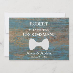 Will you be my Groomsman? Proposal Invitation
