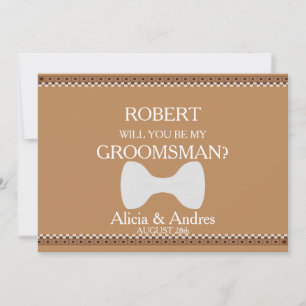 Will you be my Groomsman? Proposal Invitation
