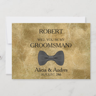 Will you be my Groomsman? Proposal Invitation