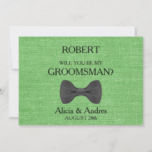 Will you be my Groomsman? Proposal Invitation