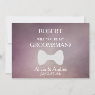 Will you be my Groomsman? Proposal Invitation