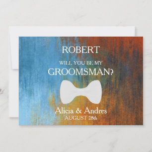 Will you be my Groomsman? Proposal Invitation