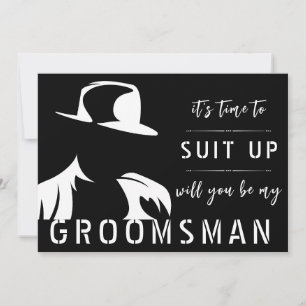 Will You Be My Groomsman Thank You Card