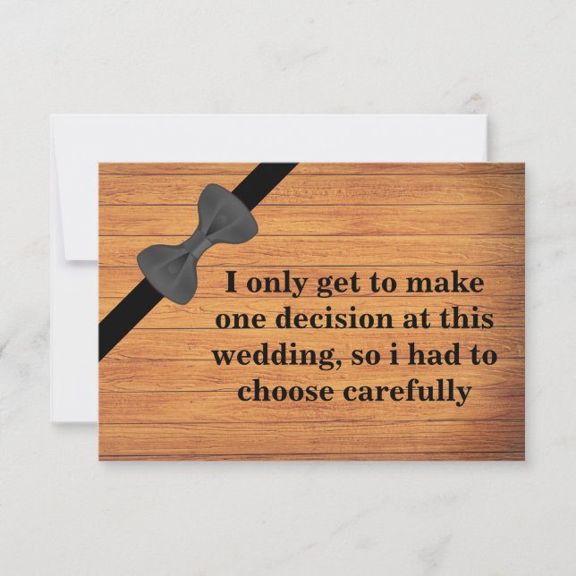Will you be my Groomsman? Wooden Background Invitation (Front)