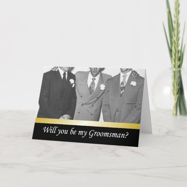 Will you be my Groomsmen? - FUNNY Invitation (Front)