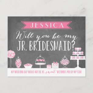 Will You Be My Junior Bridesmaid Bridesmaid Invitation