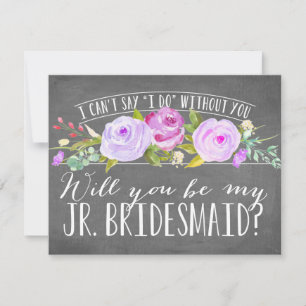 Will You Be My Junior Bridesmaid   Bridesmaid Invitation