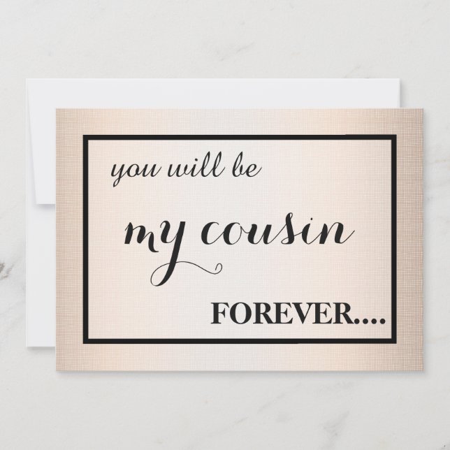 Will you be my junior bridesmaid? invitation (Front)