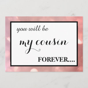 Will you be my junior bridesmaid? invitation