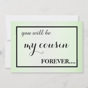 Will you be my junior bridesmaid? invitation