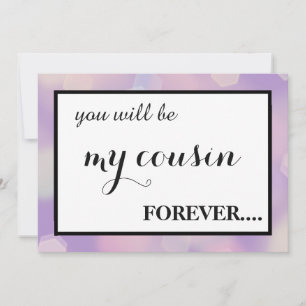 Will you be my junior bridesmaid? invitation