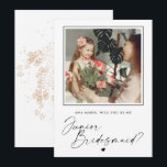 Will You Be My Junior Bridesmaid Proposal Card<br><div class="desc">Your sweet junior bridesmaids will love this keepsake card.  Easily customise with your favourite photo and your name of choice.</div>