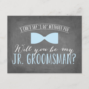 Will you be my Junior Groomsman ? Groomsmen Invitation
