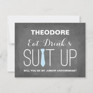 Will you be my Junior Groomsman ?   Groomsmen Invitation