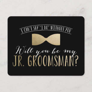 Will you be my Junior Groomsman ? Groomsmen Invitation