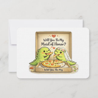 Will you be my maid of honor bridal party proposal invitation