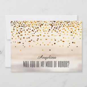 Will you be my MAID OF HONOR? Invitation