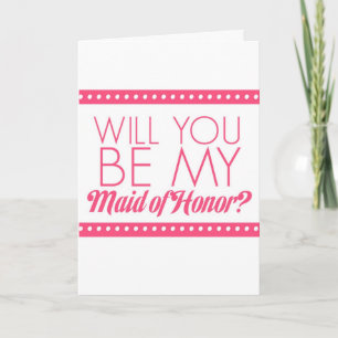 Will You Be My Maid of Honor? Invitation