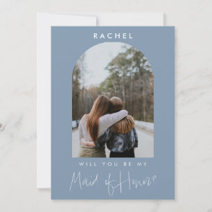 Will you be my Maid of Honor Minimalist Photo 