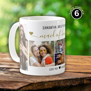 Will You Be My Maid Of Honor Proposal 6 Photo   Coffee Mug