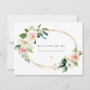 Will You Be My Maid of Honour   Bridesmaid Card