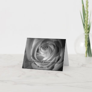 Will You Be My Maid of Honour BW Rose Invitation