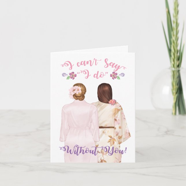 Will you be my Maid of honour Card (Front)