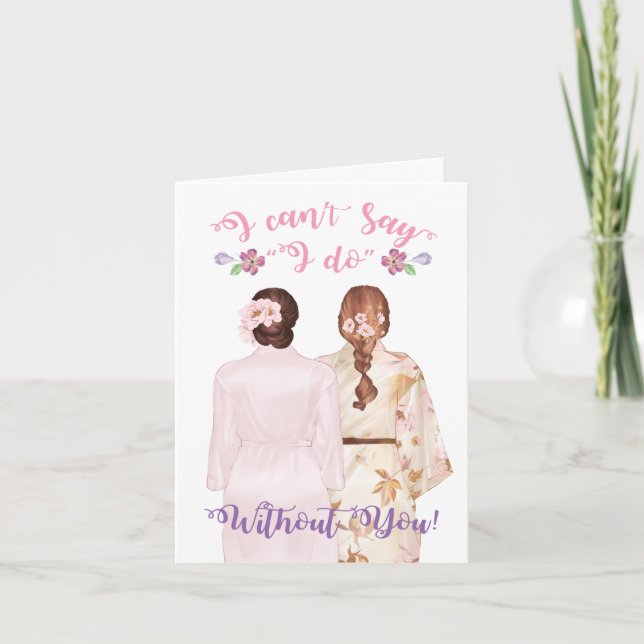 Will you be my Maid of Honour Card (Front)