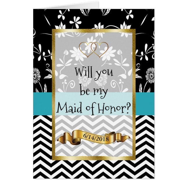 Will you be my Maid of Honour Card (Front)