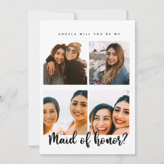 Will you be my maid of honour Flat Card