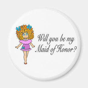 Will You Be My Maid Of Honour (Girl) Magnet