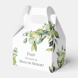 Will you be my Maid of Honour Green Botanicals Fav Favour Box