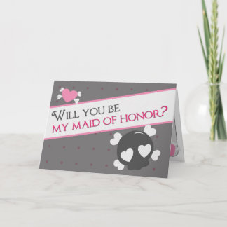 Will you be my maid of honour? invitation