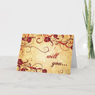 will you be my maid of honour? invitation