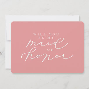 Will You Be My Maid of Honour Photo Proposal Card