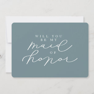 Will You Be My Maid of Honour Photo Proposal Card