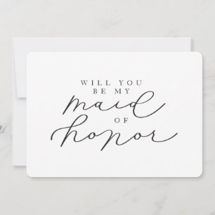 Will You Be My Maid of Honour Photo Proposal Card