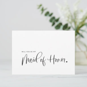Will You Be My Maid of Honour Proposal Card