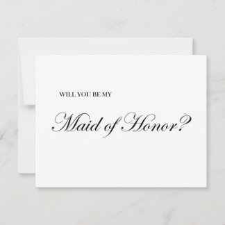 Will You Be My Maid of Honour Proposal card