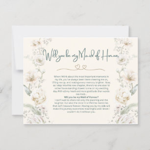 Will You Be My Maid of Honour?   Proposal Postcard