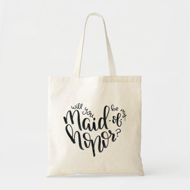 Will You Be My Maid of Honour? Proposal Tote (Front)