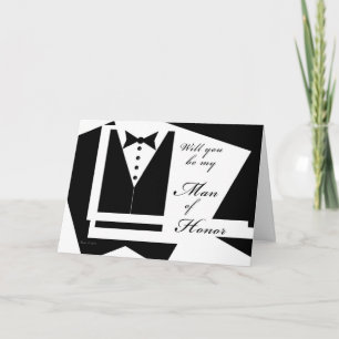 Will you be my Man of Honour Card