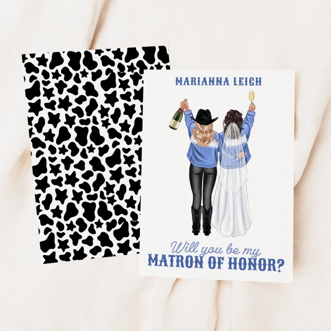 Will You Be My Matron of Honour? Girls in Denim In Invitation (Creator Uploaded)