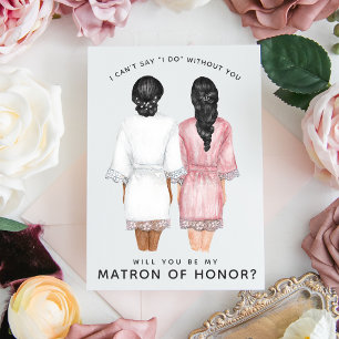 Will You Be My Matron of Honour? Girls in Robes In Invitation