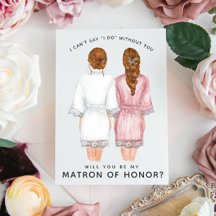 Will You Be My Matron of Honour? Girls in Robes In Invitation