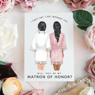 Will You Be My Matron of Honour? Girls in Robes In Invitation